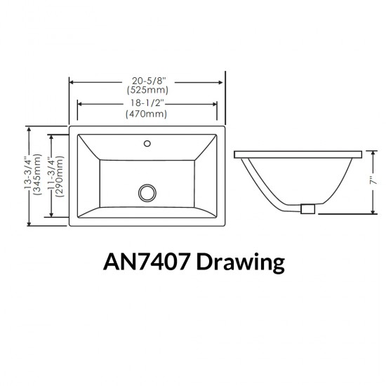 Undermount Basin AN7407