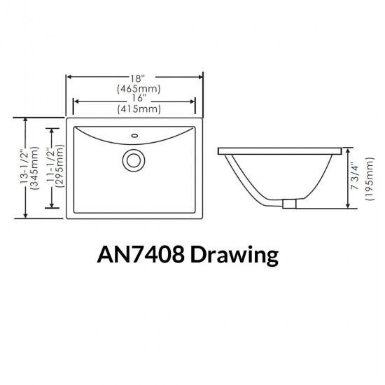 Undermount Basin AN7408