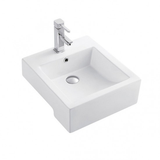 Semi-recessed basin AN6190